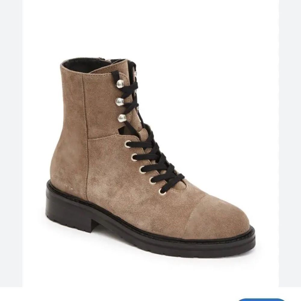 AllSaints Dusty Cap Toe Combat Lug sole Boots NEW